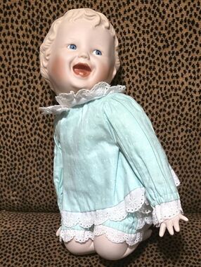 "BABY JESSICA" PORCELAIN PIANO DOLL
